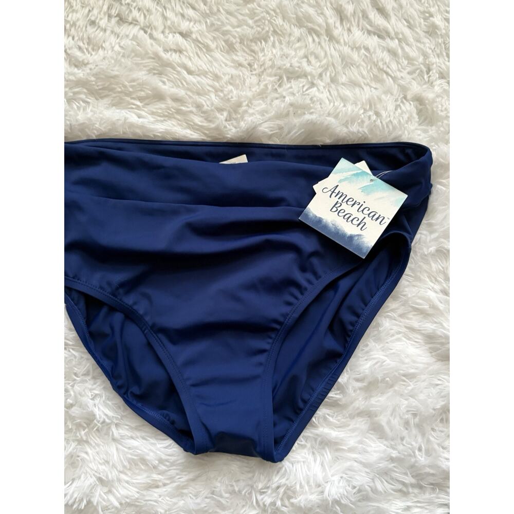 American Beach Women’s 16 Blue Bikini/tankini Bottoms. New W/tags. Cute!